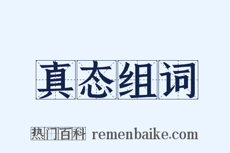 真态组词是什么意思的图片